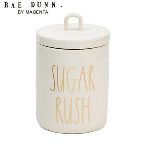 Rae Dunn Sugar Rush Canister white ceramic, NWT